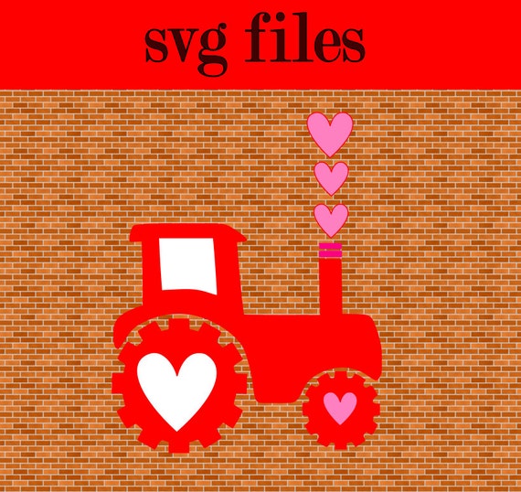 Download Valentine Tractor SVG File Instant Download Cutting by ...