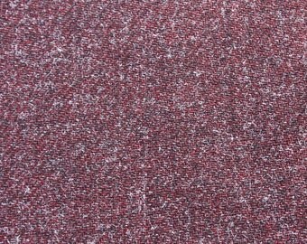 Vintage Maroon Purple Wool Blend Fabric, Burgundy Speckled Material, Dress Pants Skirt Fabric, Quilting Sewing Fabric, 2 yards