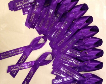 ribbons memorial personalized ribbon