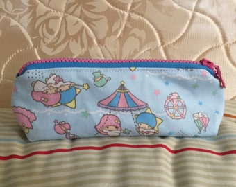 Little twin stars ( carousel blue ) pencil pouch