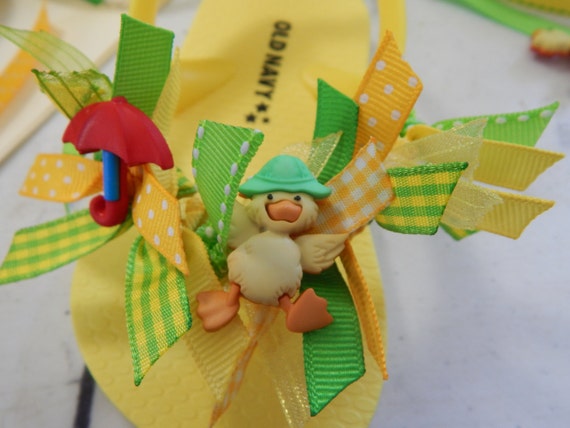 Quack Quack Waddle WaddleTODDLER SPRING Flip Flops