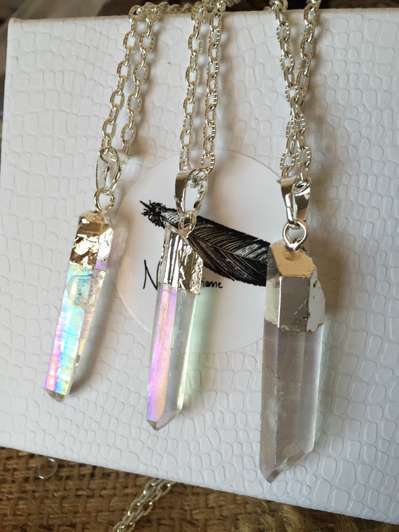 angel aura quartz beads