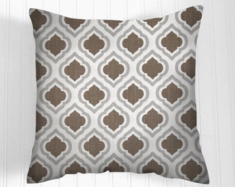 50% OFF CLEARANCE Pillows, BrownPillow, Decorative Pillows, Brown / white Pillow Covers, Decorative Pillows, Pillows, Throw Pillow, Pillow