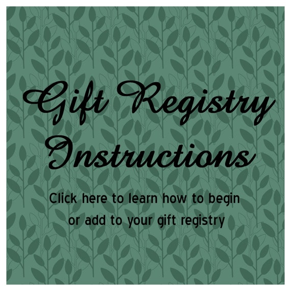 FREE Gift Registry Custom Gift Registry Instructions Create