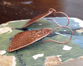 Organic Copper Earrings