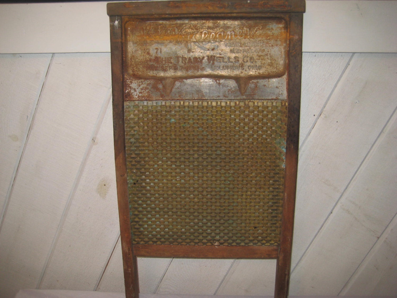 Antique washboard wood metal washboard rustic by EndlesslyVintage