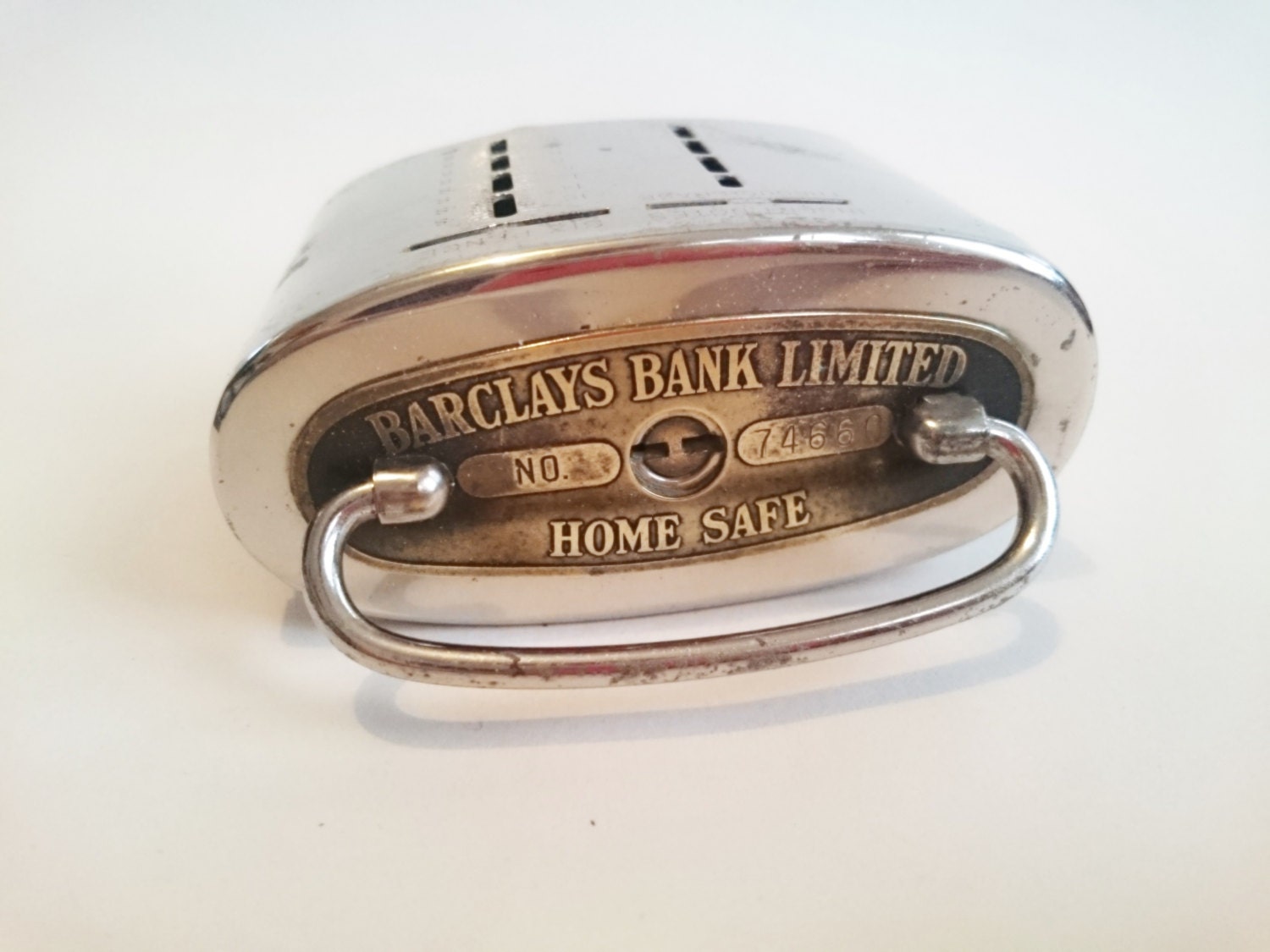 Antique Home Safe Barclays Bank Limited Money Box Patent