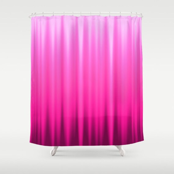Pink Shower Curtain Striped curtains Magenta Curtain Abstract