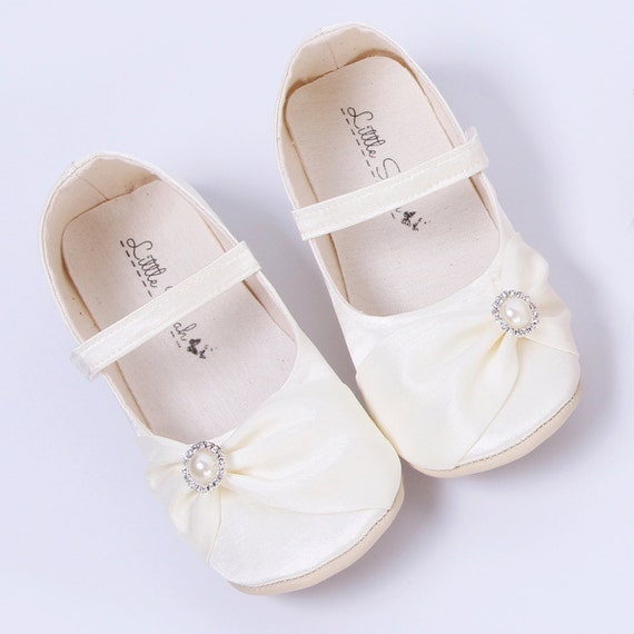Christening Shoes Baptism Shoes White Baby Shoes Toddler Shoes