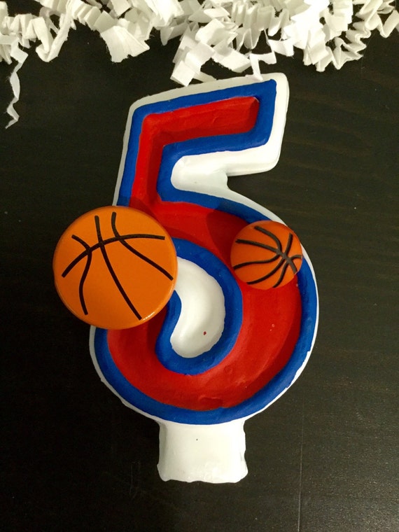 Basketball Birthday Candle