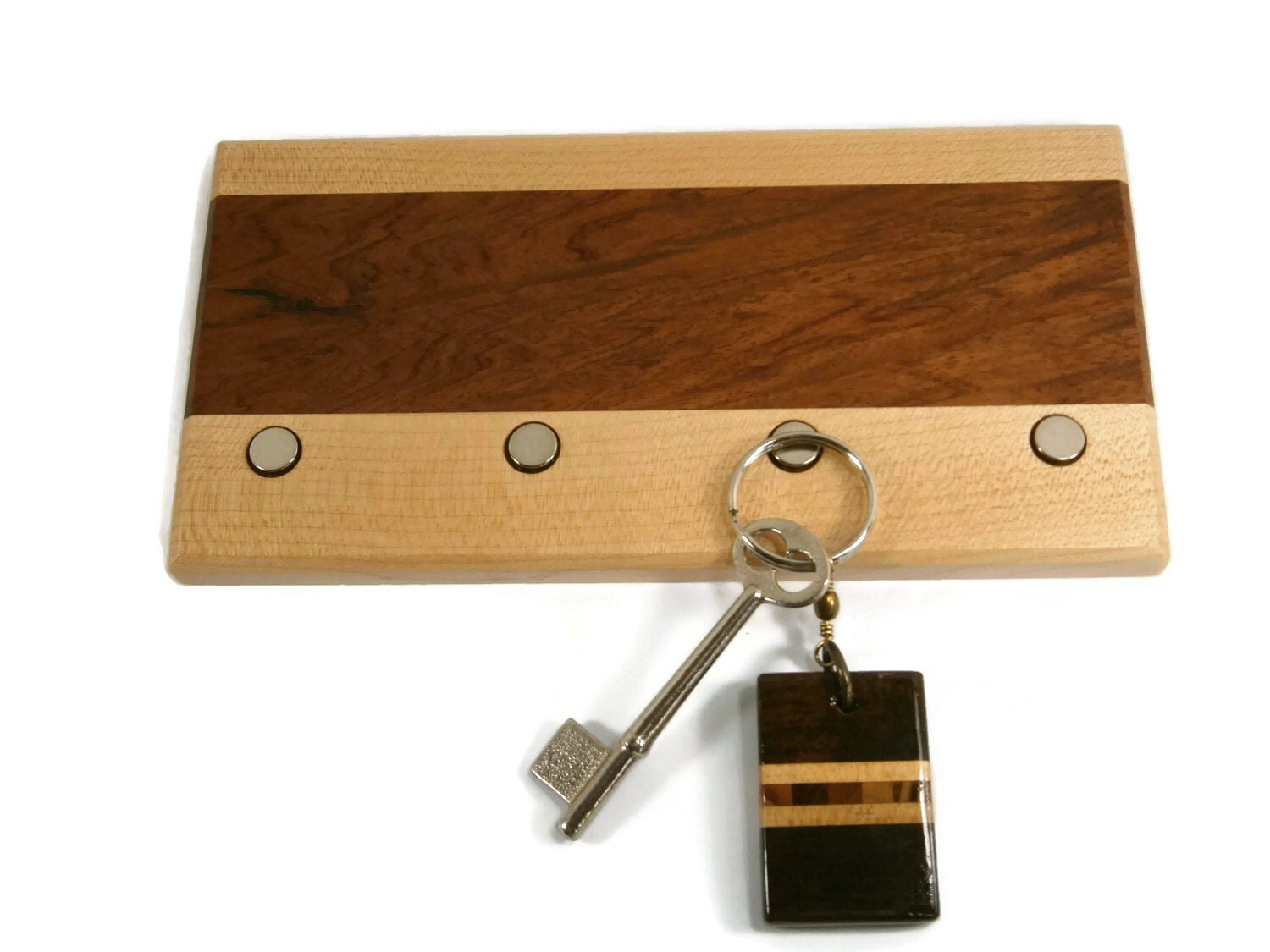Wood Key Holder / Wall Hanging Key Holder / Decorative Wood