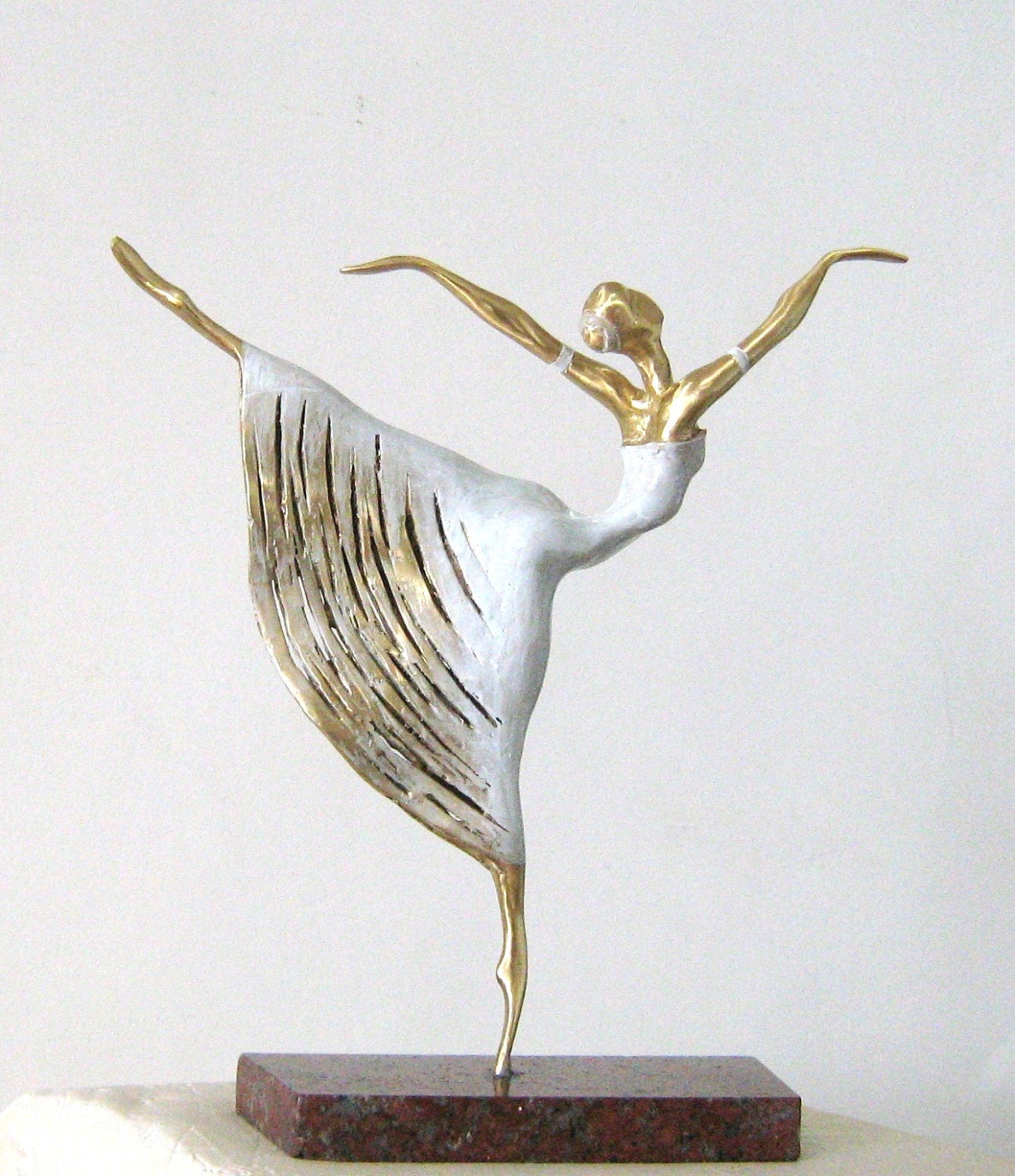 Bronze Sculpture BalletDancer Original Unique bronze by Lady88Art
