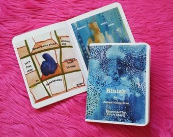 Bluish by Animal Collective Watercolor Illustration Zine (16 page full color cardstock )