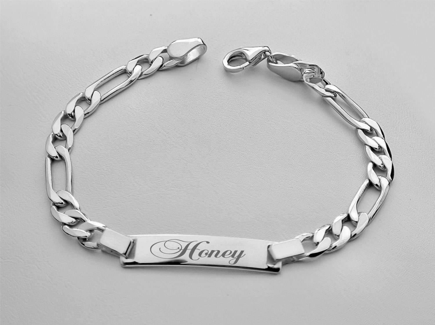Personalized Sterling Silver Children's ID Bracelet Custom