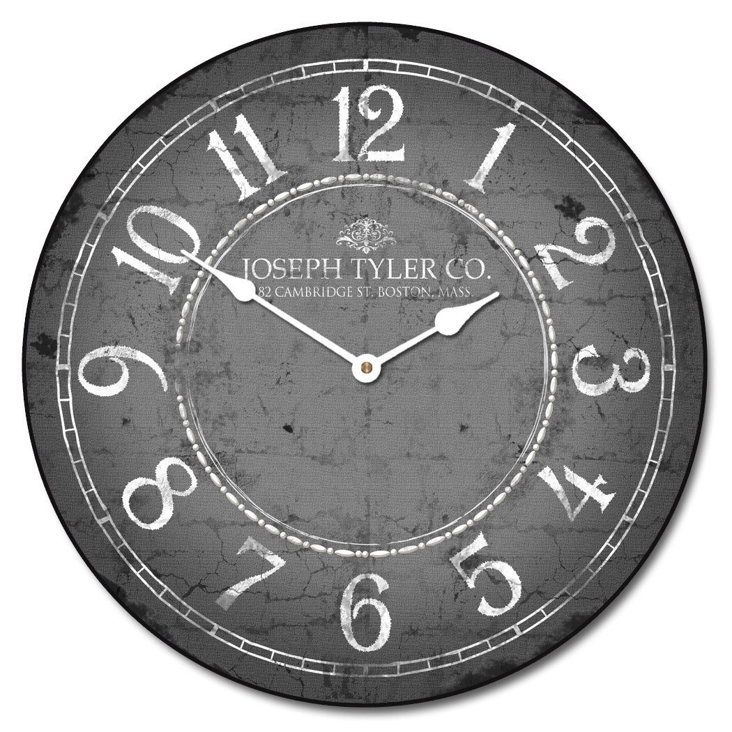 Gray & White Wall Clock