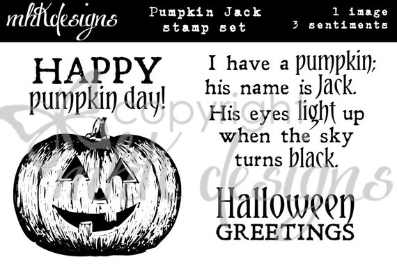 Pumpkin Jack Digital Stamp Set