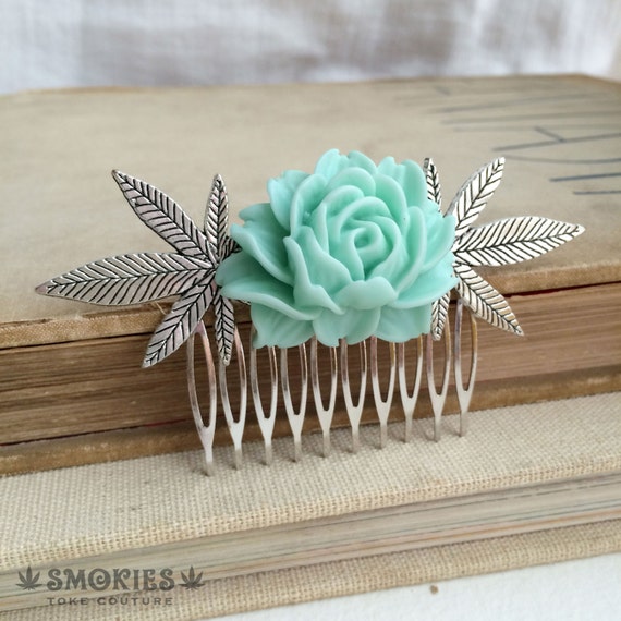 Marijuana hair accessories stoner gift girly classy