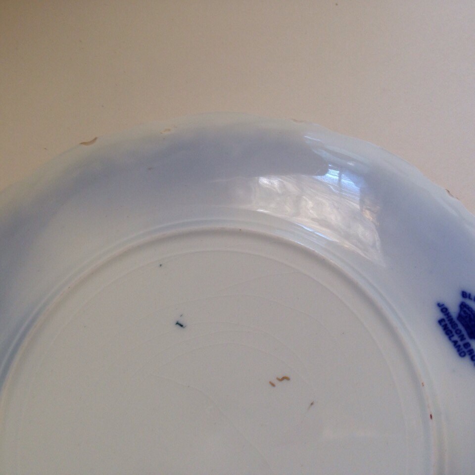 Antique Dinner Plates Flow BlueBlue DanubeJohnson