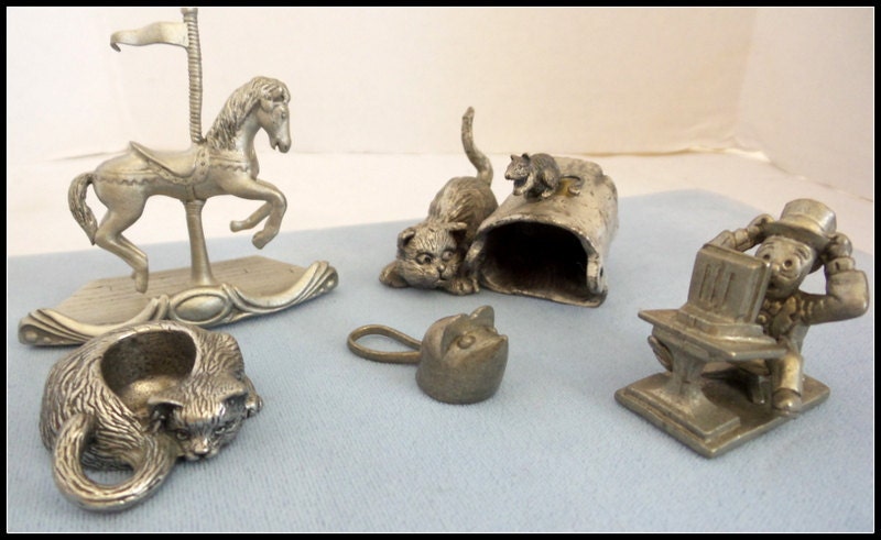 tiny pewter figurines