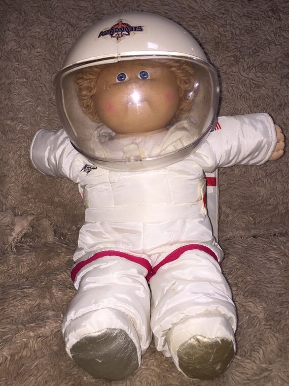Vintage Curly Haired Blonde Boy Astronaut Cabbage Patch Kid