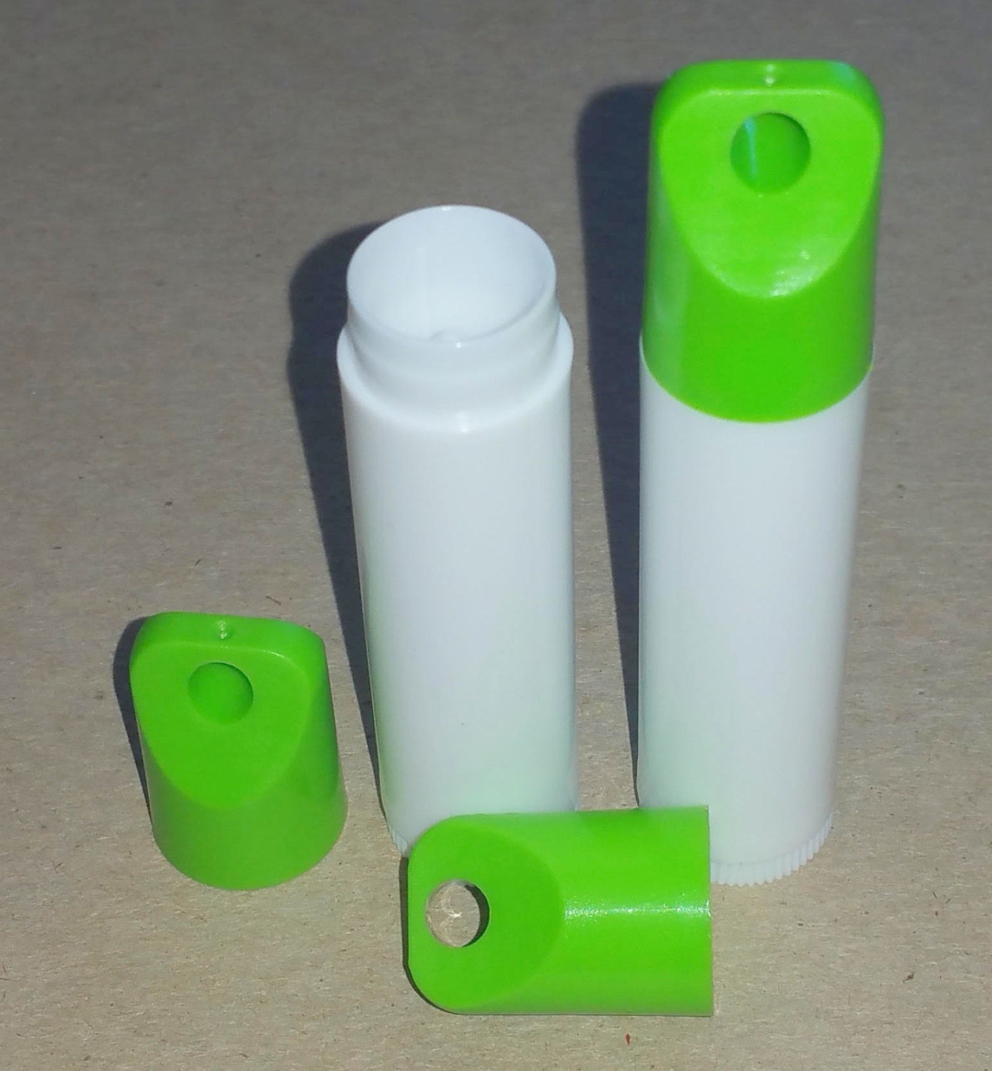 100 New Empty White LIP BALM Chapstick Tubes containers WITH
