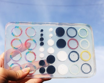 Ear gauges and ear tunnels clear silicone mold for Piercing 18pc+16 rings mix size6-9 tunnel 4mm 5mm 6mm 8mm 10mm 12mm 16mm 18mm 20mm