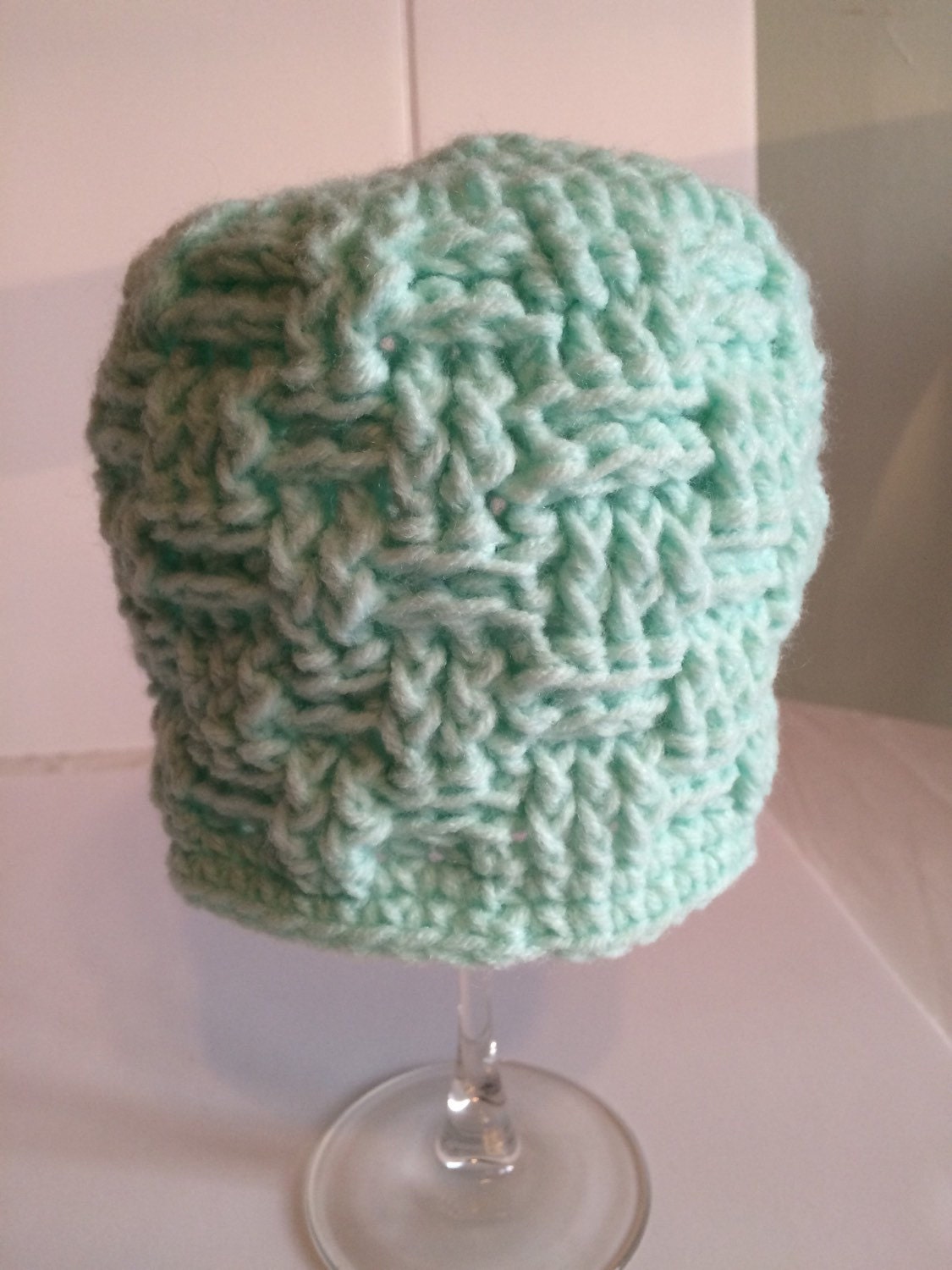 Newborn Crochet Hat Basketweave Hat Baby Boy Hat Baby by QuinnsBin