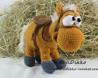 Amigurumi Crochet Pattern - Herbert the Horse