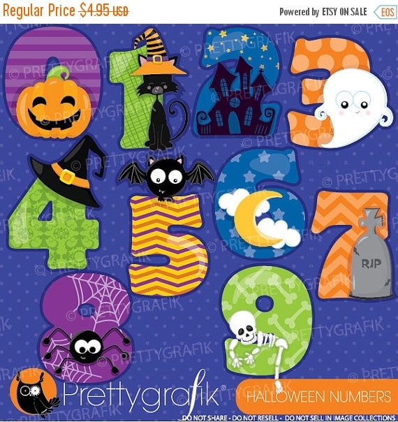 halloween numbers clipart - photo #6