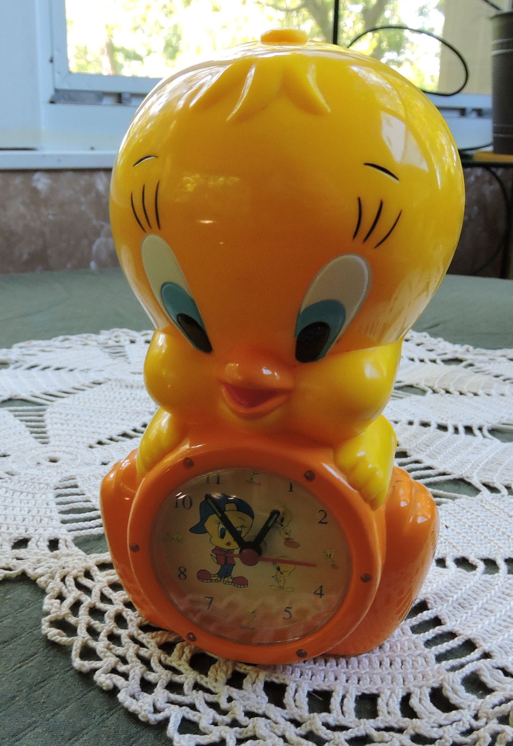 Tweety Bird Musical Alarm Clock Plays It's a Small Small