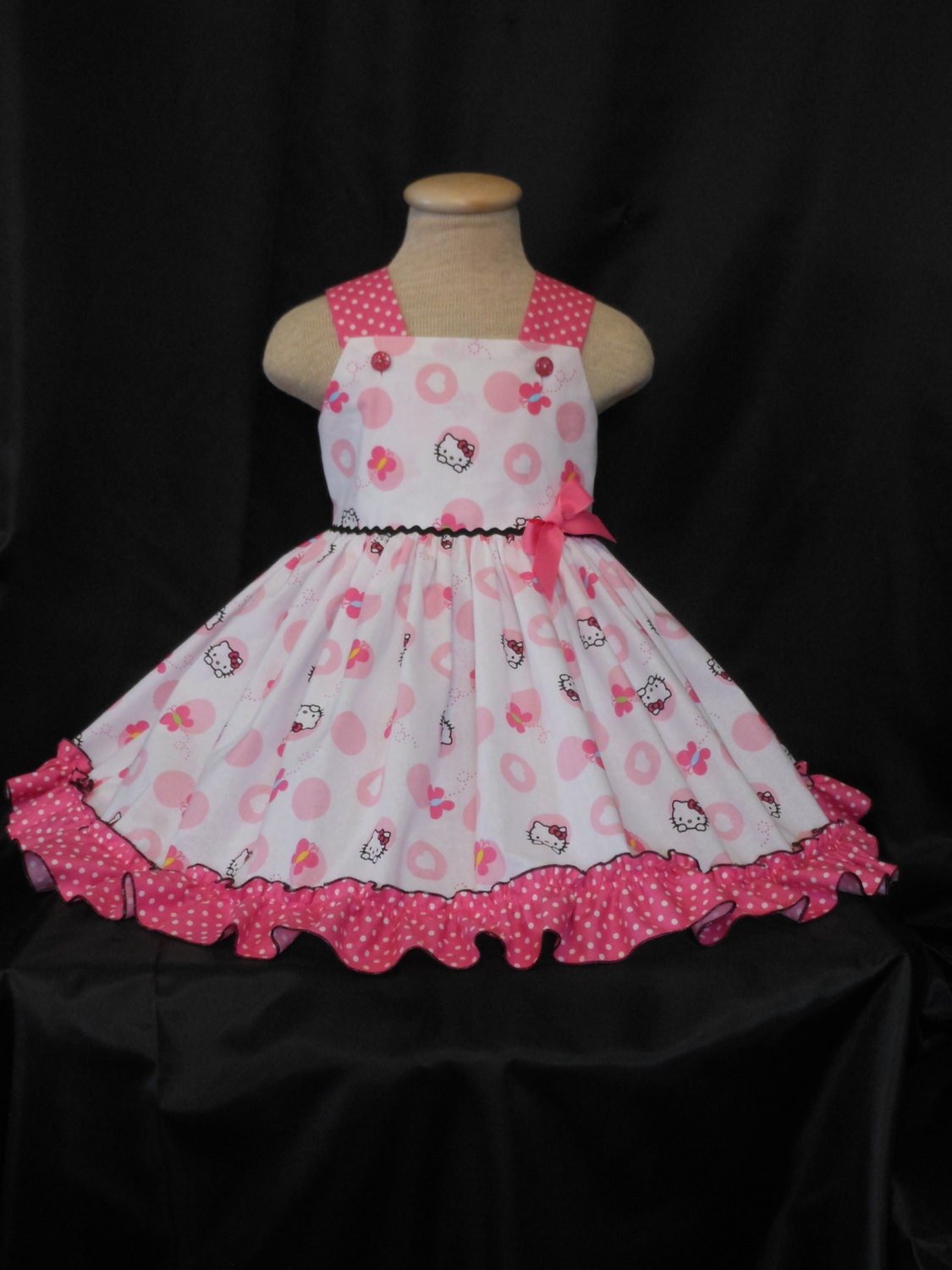 Handmade Unique Hello Kitty Dresses Custom Boutique Girls