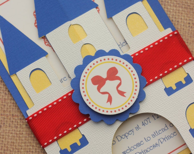 20x Snow White Invitations with Envelope