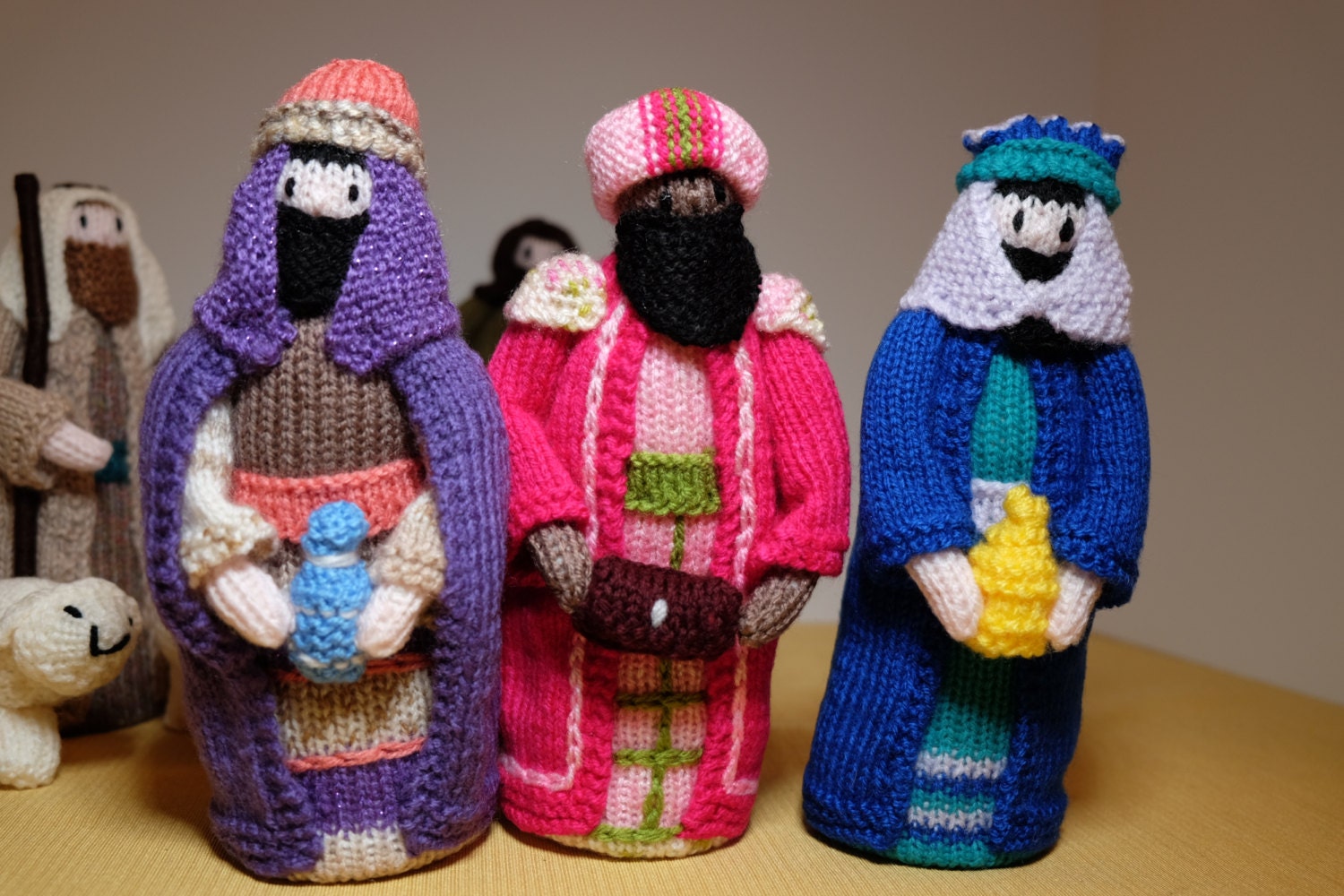 Nativity Set Christmas Knitted Nativity Set by TeaAtTheBrits
