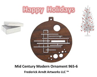 965-6 Mid Century Modern Christmas Ornament