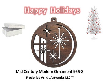 965-8 Mid Century Modern Christmas Ornament