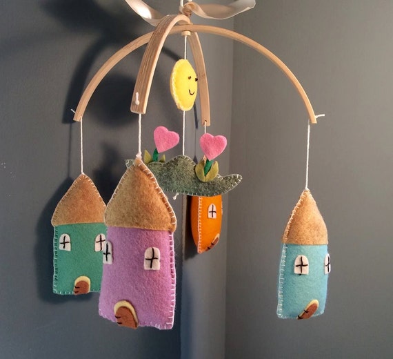 baby mobile houses crib mobile fairy fairies baby fairy