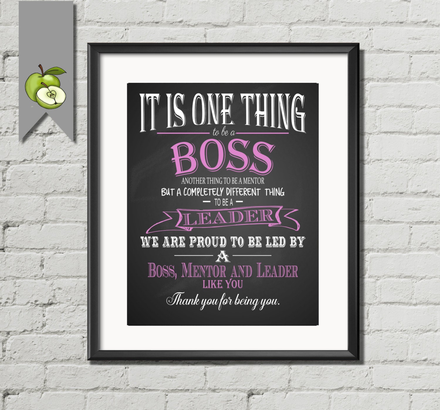 Boss appreciation gift Boss week Boss Day Thank you Boss