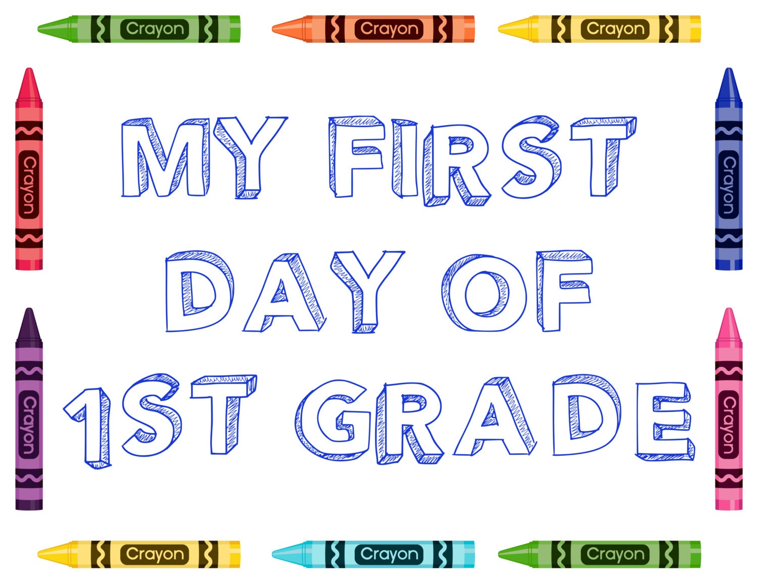 First Day Of School Grade 1