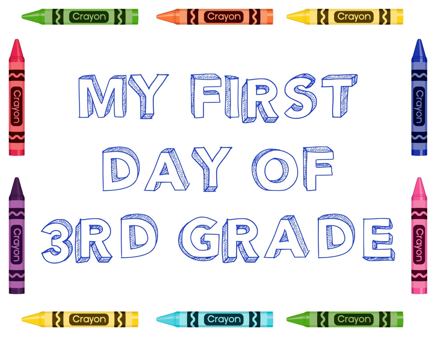 first-day-of-third-grade-sign