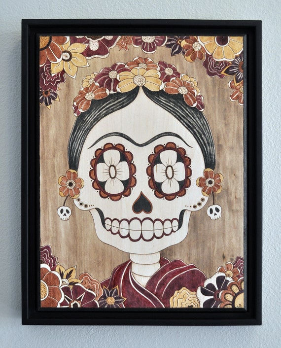 Frida Kahlo Sugar Skull/Day of the Dead Inspired by ARTholomew