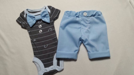 PREEMIE Tuxedo. 2 PIECES. Preemie baby boy. Take home outfit.