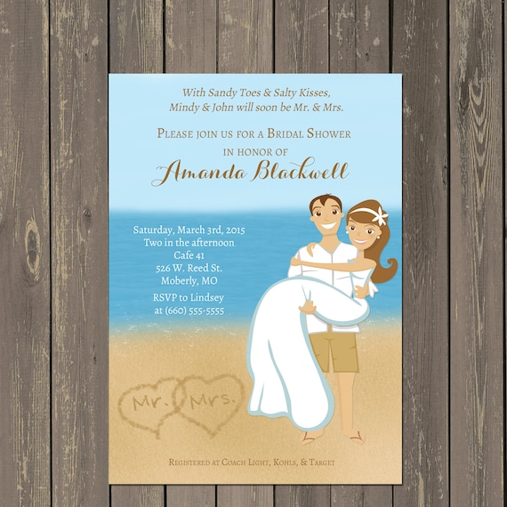 Destination Wedding Shower Invitations 8