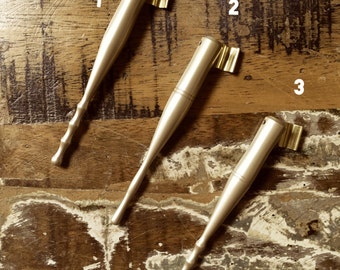 Feather-light Pale Gold Aluminum Oblique Pen Holders | 3 variations