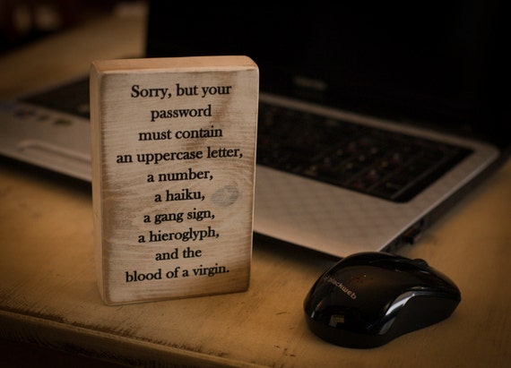  Office  decor wood desk  decor block funny  quote  by 