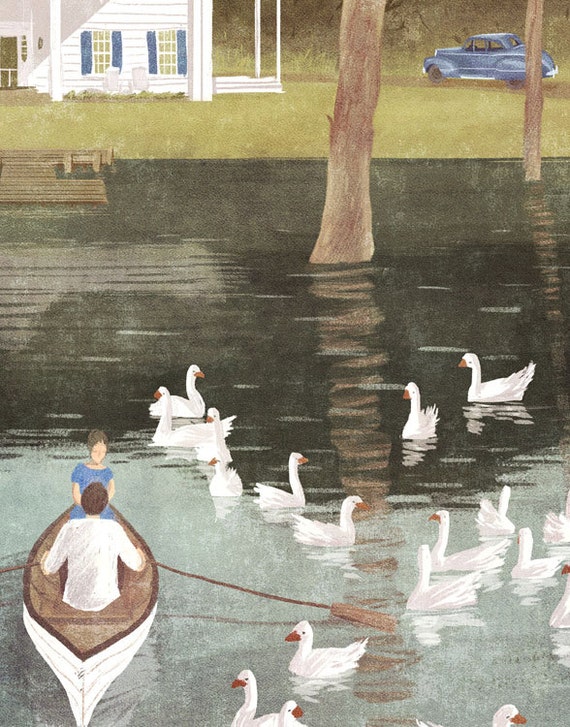 The Notebook Movie Vintage Travel Poster of Seabrook South