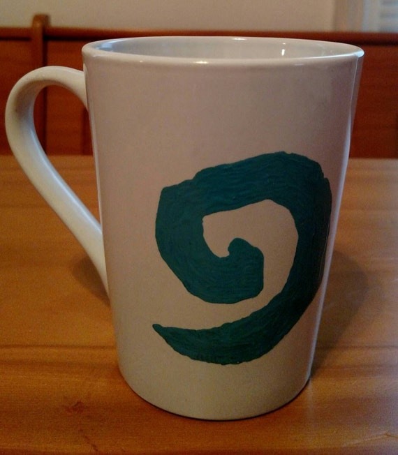 Hand painted World Of Warcraft Hearthstone Coffee Mug