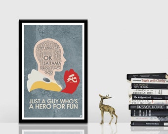 One Punch Man Quote Poster