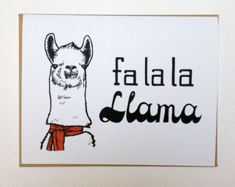 Fa la la llama | Etsy