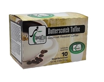 Butterscotch Toffee, Single Serve Arabica Coffee Cups (10 count)