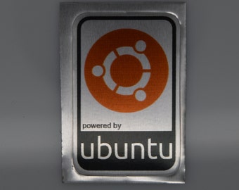 Ubuntu Orange Linux Case Badge Sticker